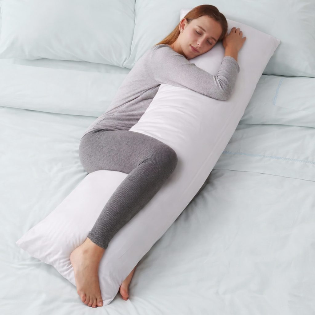 Extra Long Body Pillow for Full-Body Alignment & Sleep Support