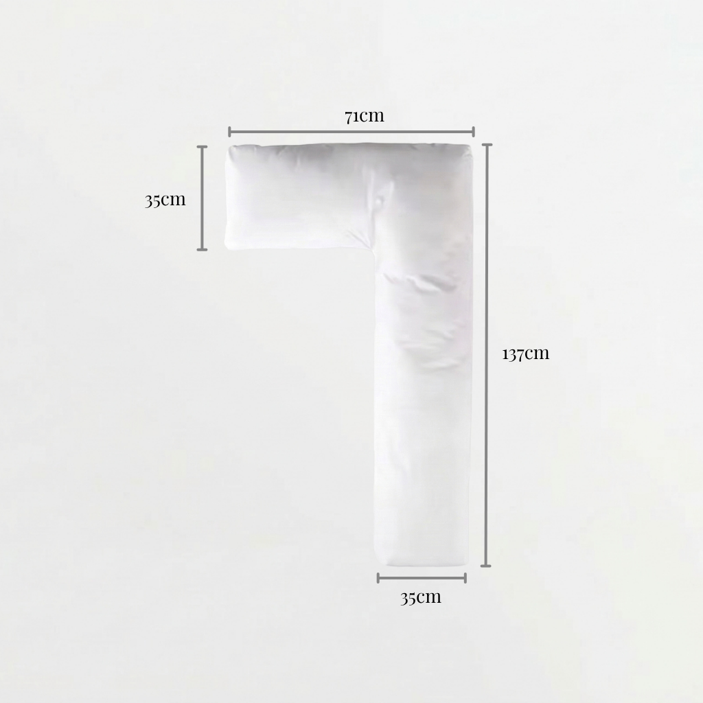 L-Shaped Body Pillow for Side Sleepers
